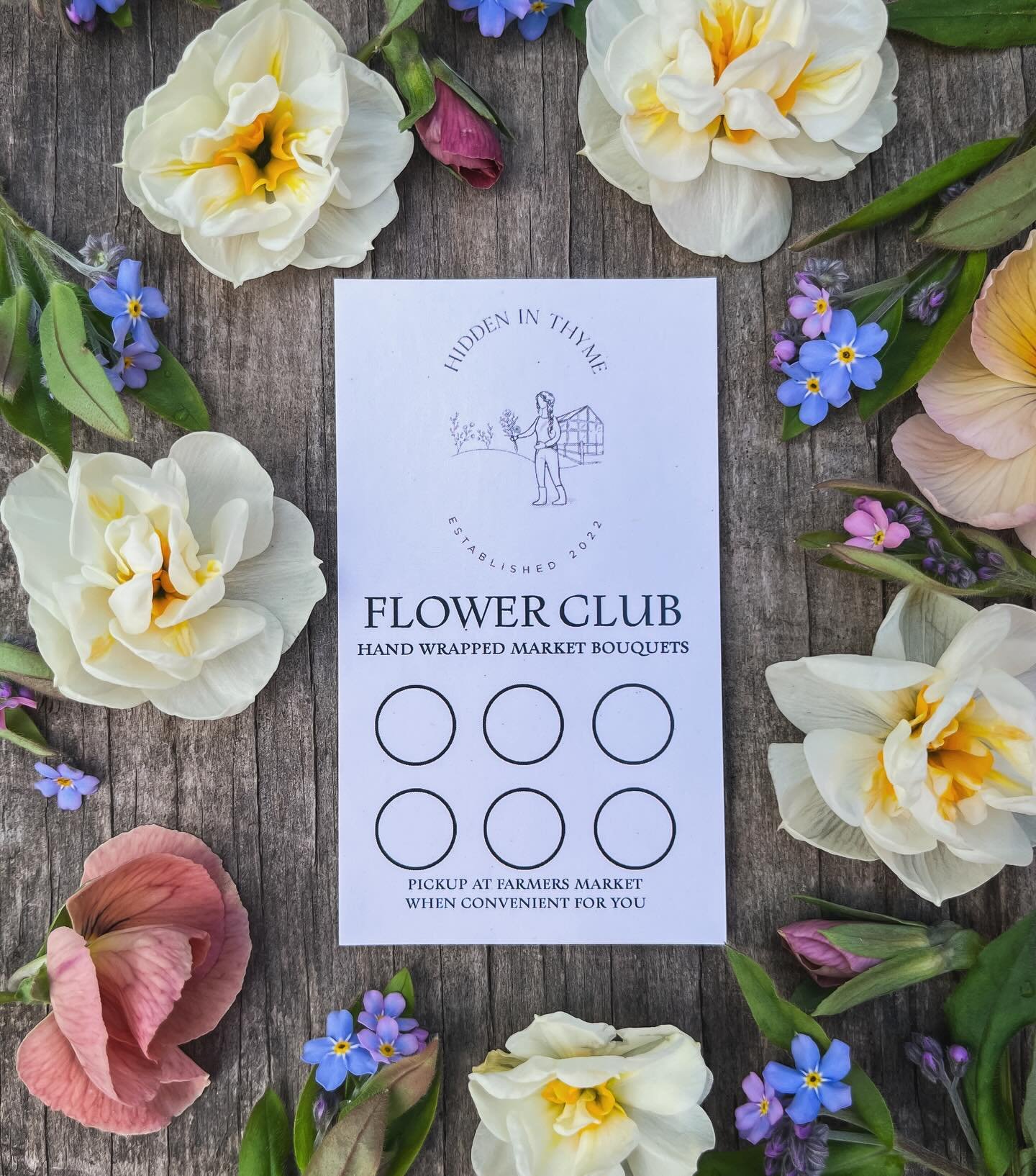Mother&rsquo;s Day is less than a week away &mdash; 🌷🌸🩷 

Our CSA&rsquo;s are full but we are still offering our Flower Club Cards! Plan ahead &amp; spoil your mom with not just one bouquet, but SIX beautiful, locally grown bouquets 💐 

Head on o