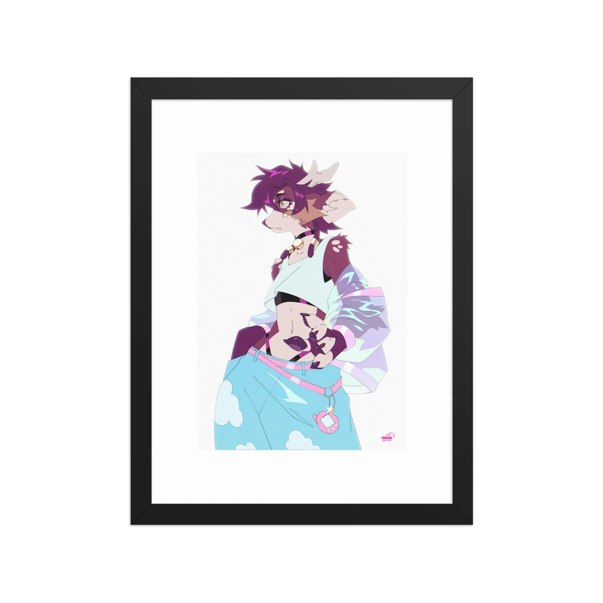 GLITTER ON MY EYEZ FRAMED PRINT
