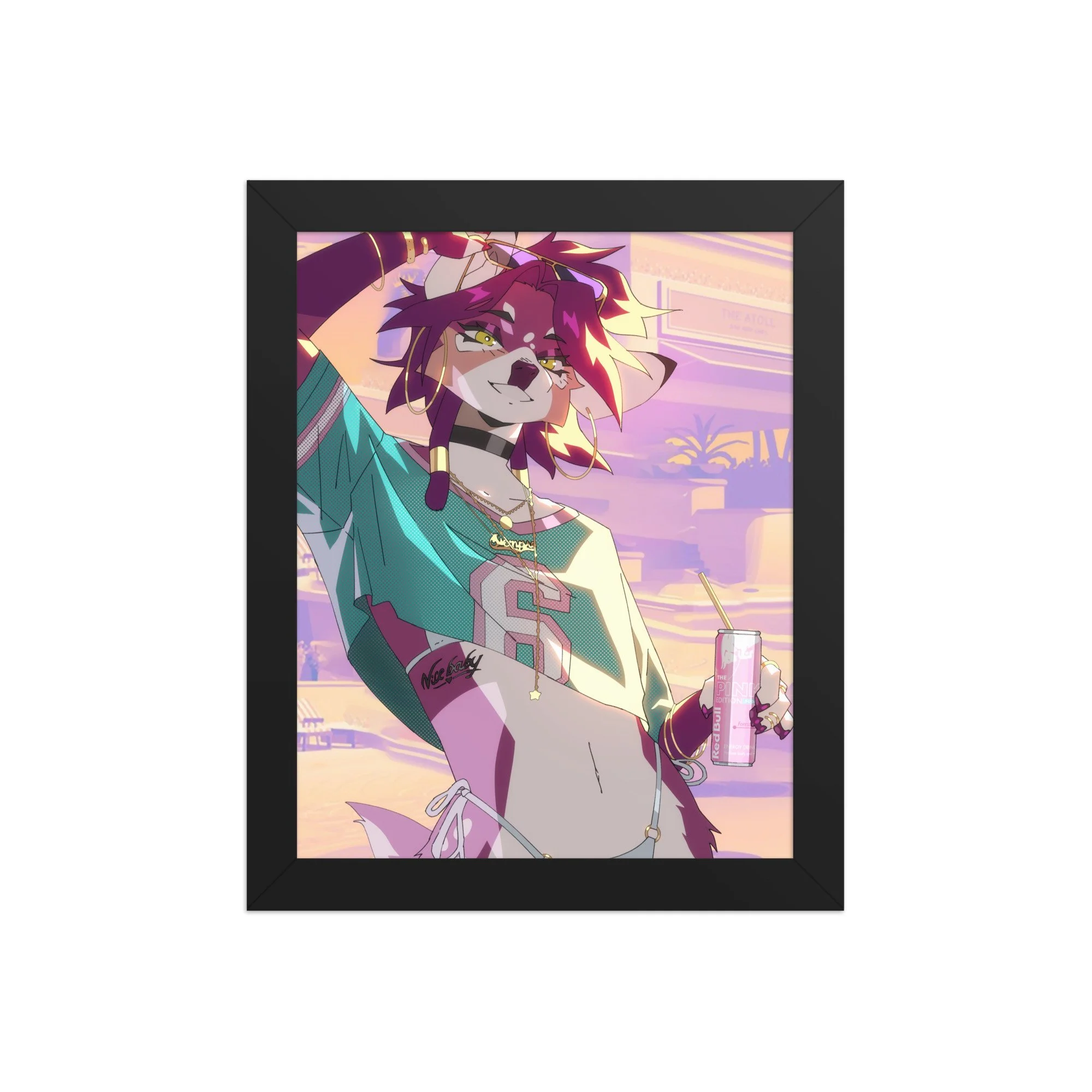 GIRL COVER FRAMED PRINT