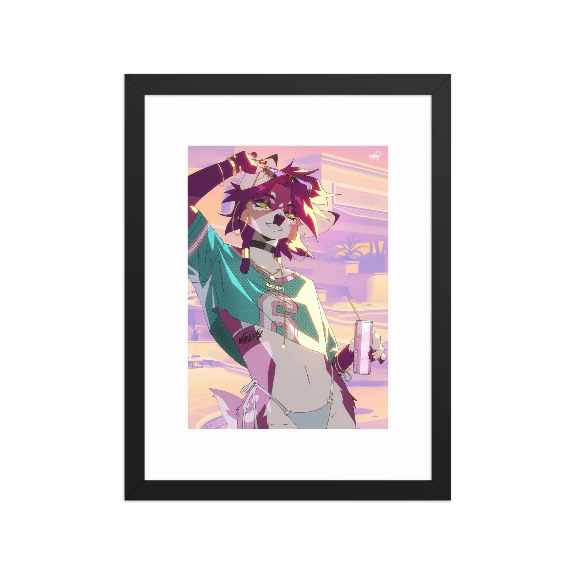 GIRL COVER FRAMED PRINT