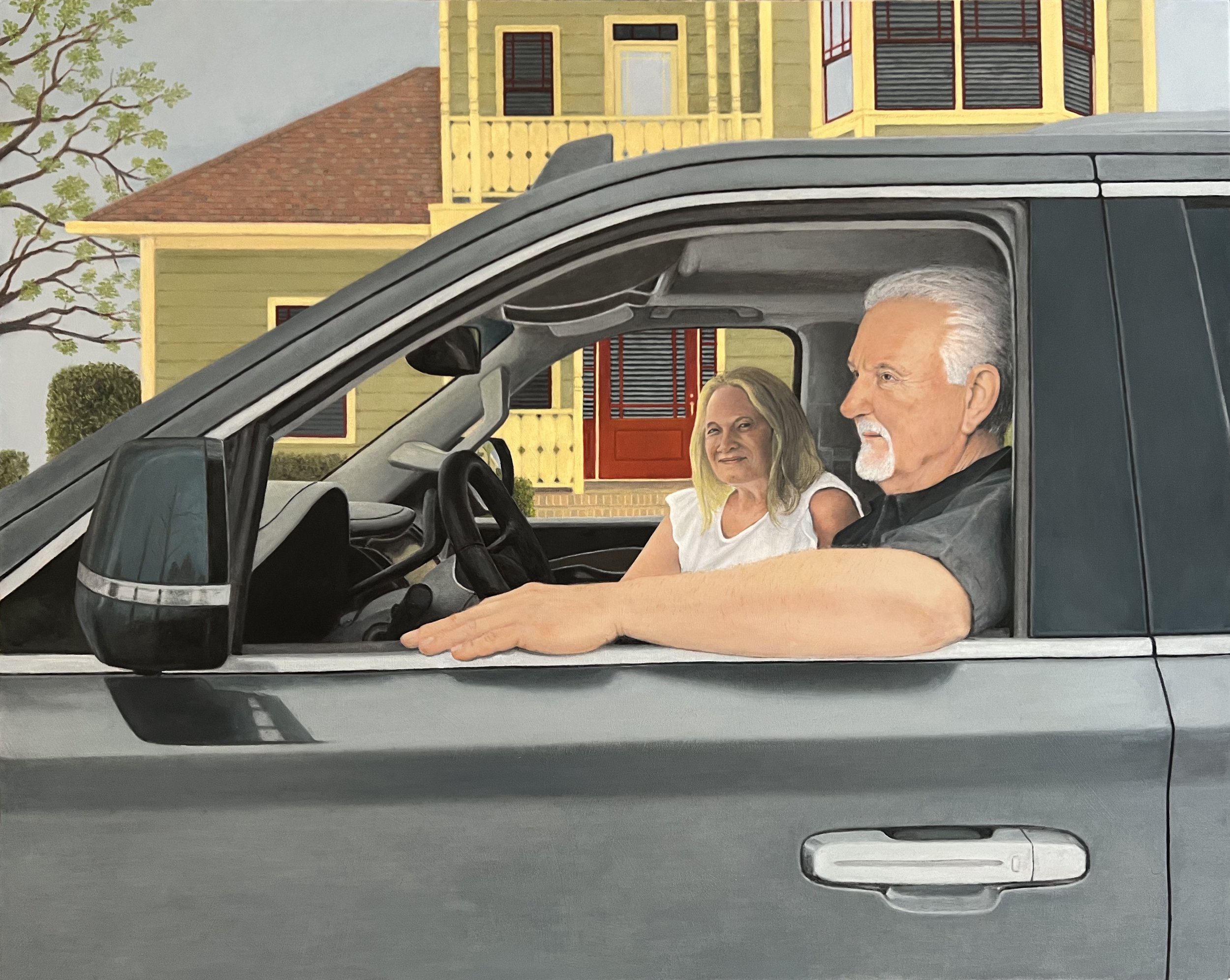 Heading to the Mountains • 2024 * Oil on Canvas 36”x28 1/2” • NFS