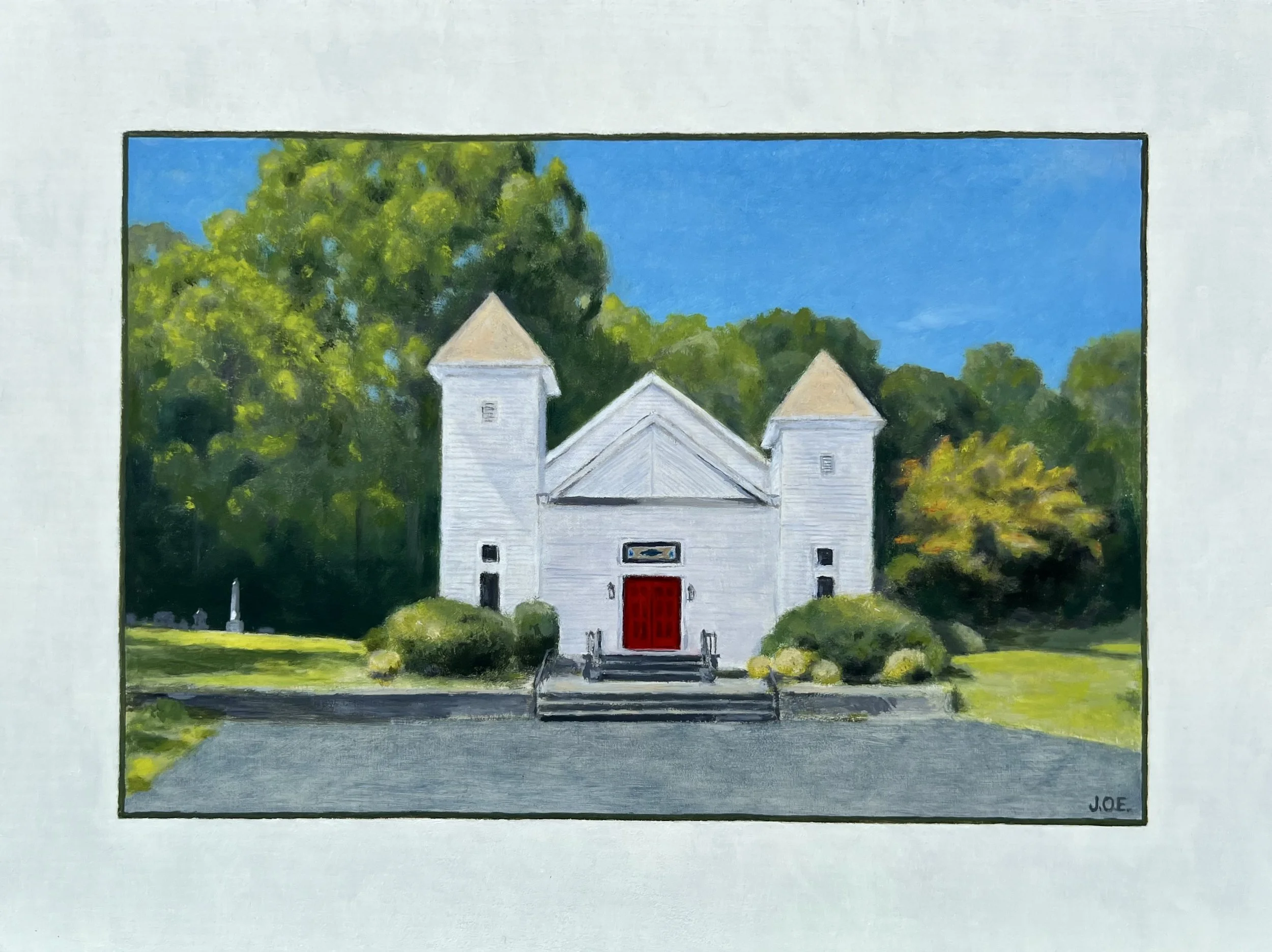 Campbellton United Methodist • 2026 • Oil on Board 12"x9"