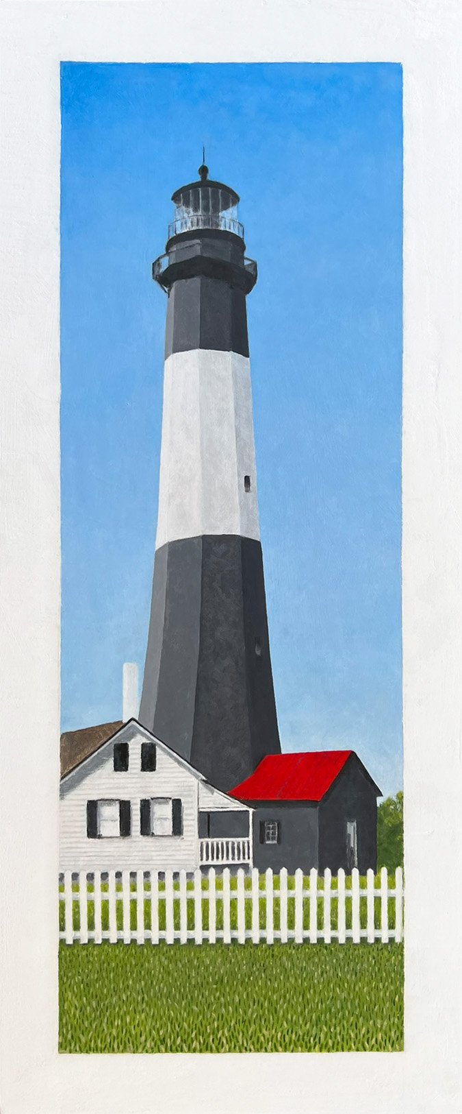 Tybee Island Lighthouse • 2022 • Oil on Board • 9 3/4”x23” • NFS