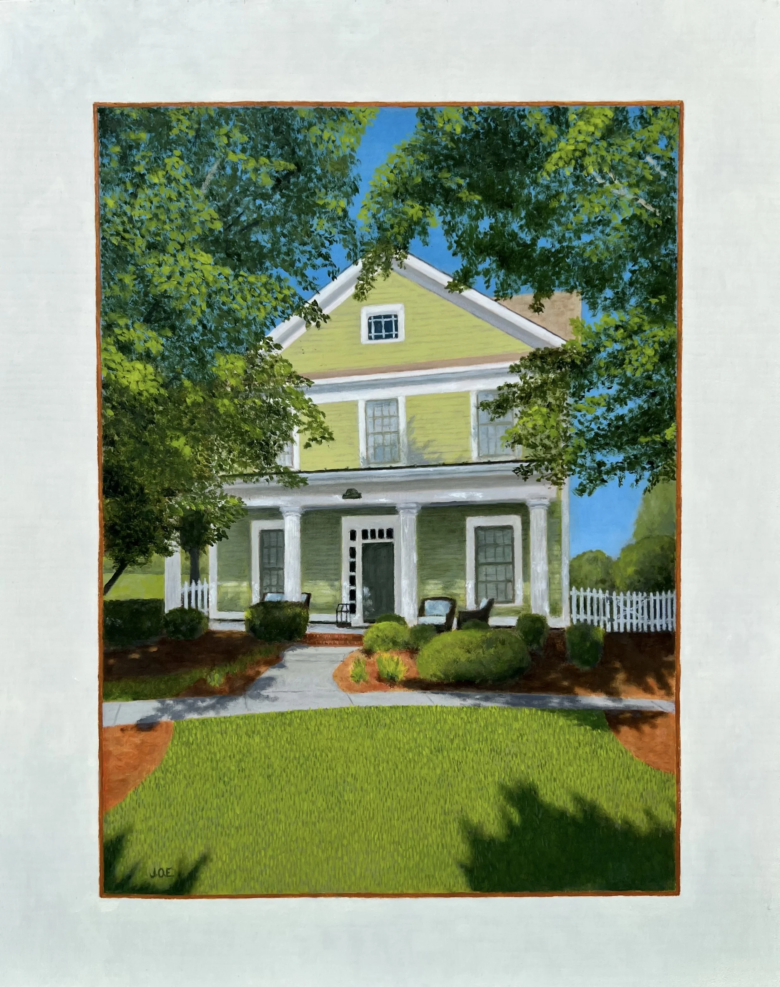 Tributary Village House • 2025 • Oil on Board 12"x15"