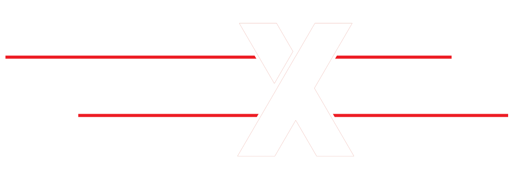 Logo with the words 'system X ceramic protection' in white and black text, with red lines above and below.
