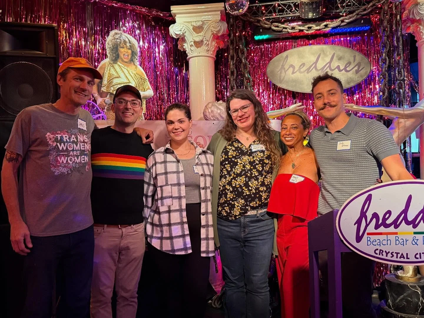 🏳️‍🌈❤️Thank you to everyone who came out to Freddie’s Beach Bar this afternoon to celebrate National Coming Out Day with us! 🏳️‍⚧️❤️ Special thank you to @freddiesbeachbar, Senator Danica Roem, @jackson_b.nite, and the courageous Arl
