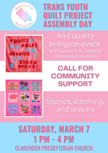 Trans Youth Quilt Project Assembly Day