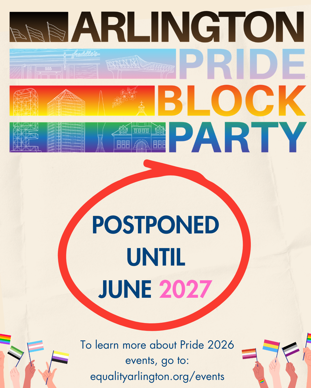 Arlington Pride Block Party Postponed Until June 2027