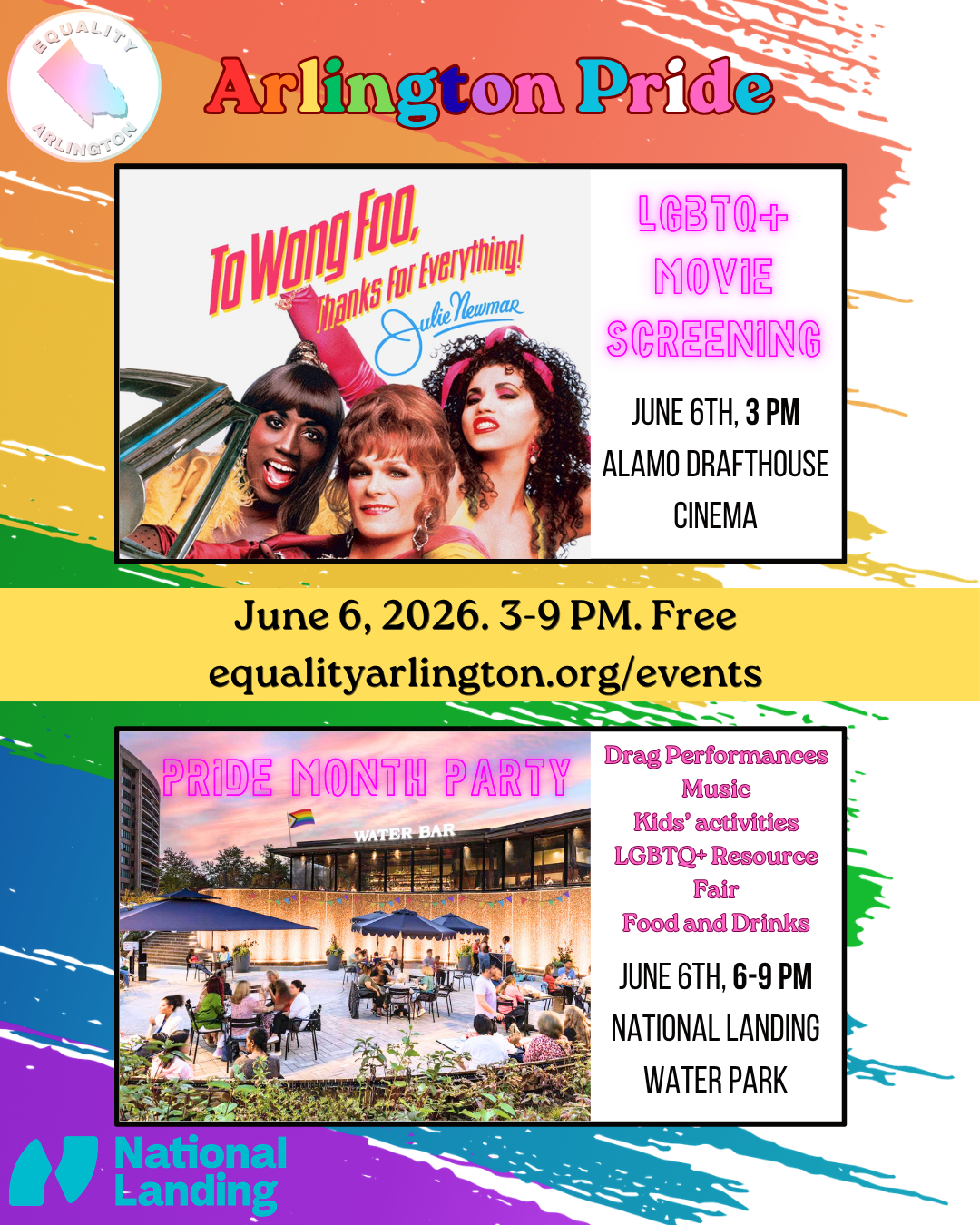 LGBTQ+ Movie Screening and Arlington Pride Month Party!