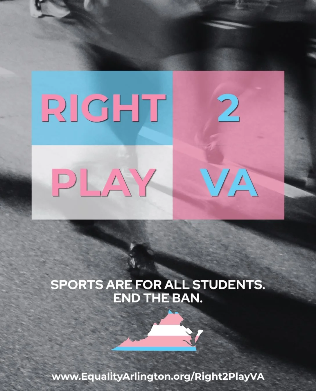 🚨🏳️&zwj;⚧️Last week, Equality Arlington, AGIA, and more than a dozen community partners across Virginia launched the 🏳️&zwj;⚧️Right 2 Play VA campaign 🏳️&zwj;⚧️ to end the Virginia High School League&rsquo;s ban on transgender athletes. 
🗣️Today