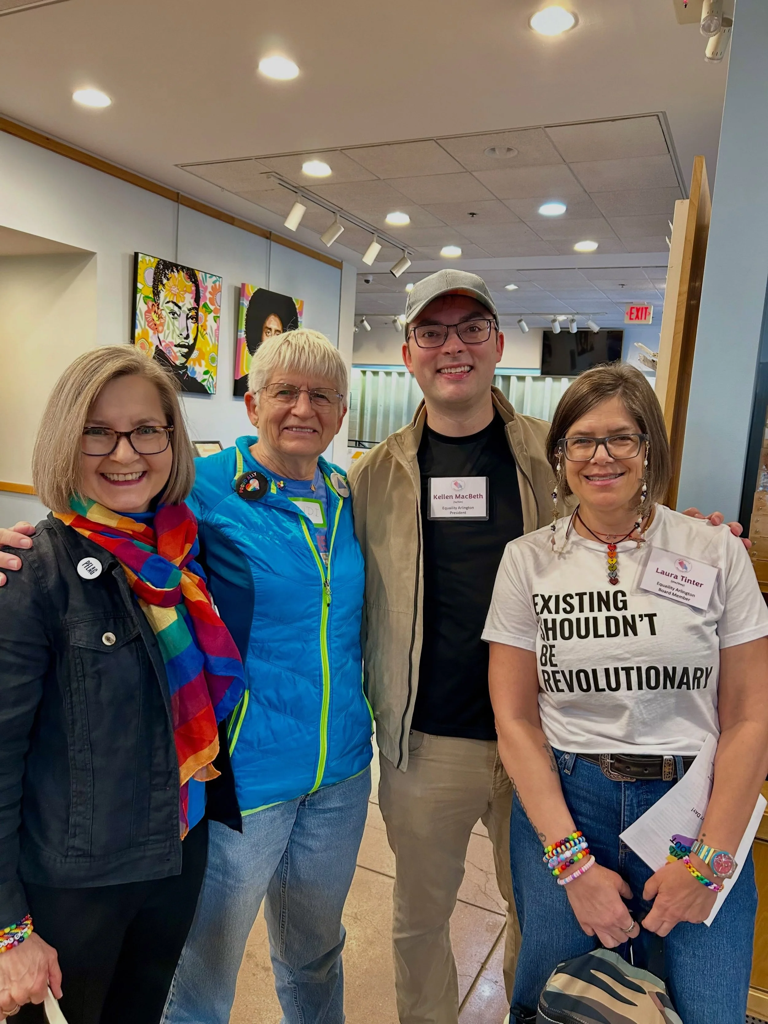 Equality Arlington had the privilege of speaking at the Unitarian Universalist Church of Arlington&rsquo;s Coming Out Day Celebration this morning! Thank you to UUCA for your steadfast support for Arlington&rsquo;s LGBTQ+ community! 🏳️&zwj;🌈🏳️&zwj