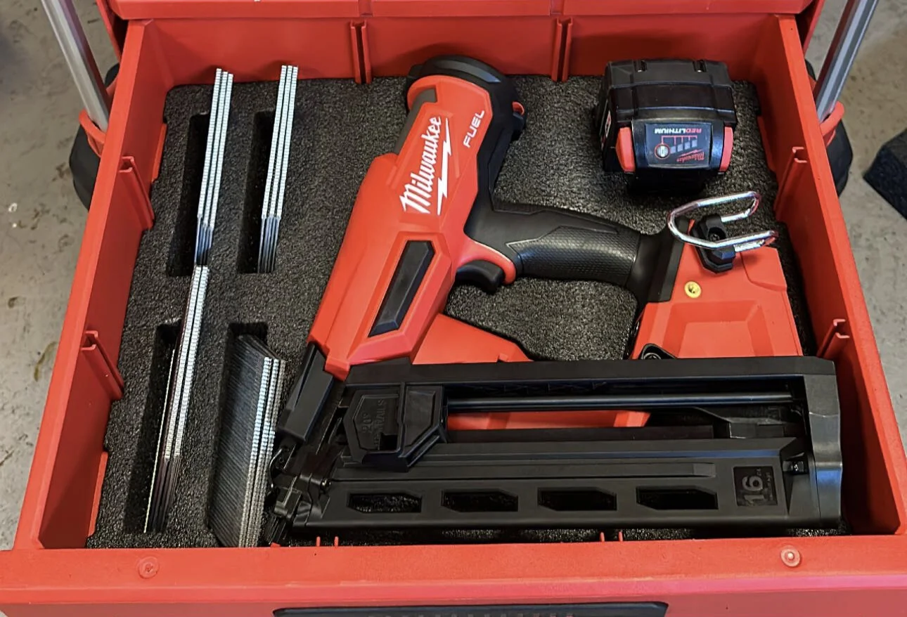 Milwaukee packout tool storage M18 Finish Nailer 2839 kaizen foam insert Kaizen Foam Inserts Milwaukee Tool Inserts kaizen foam
