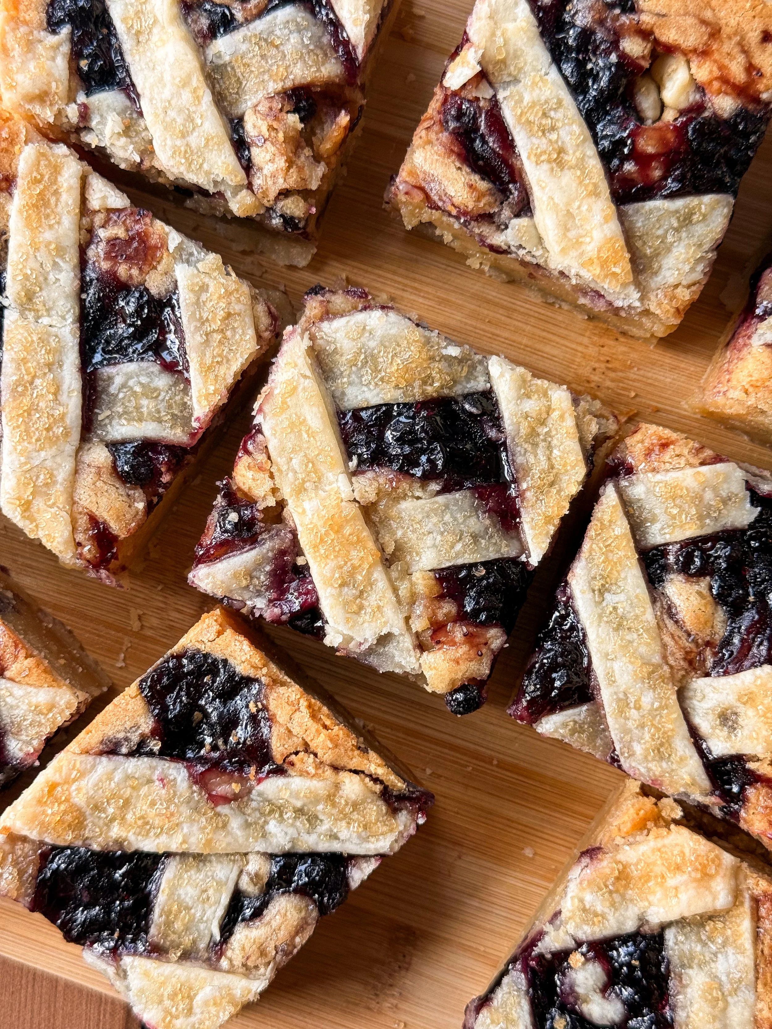 Blueberry Pie Blondies Recipe | Courtney's Cookies and Creations