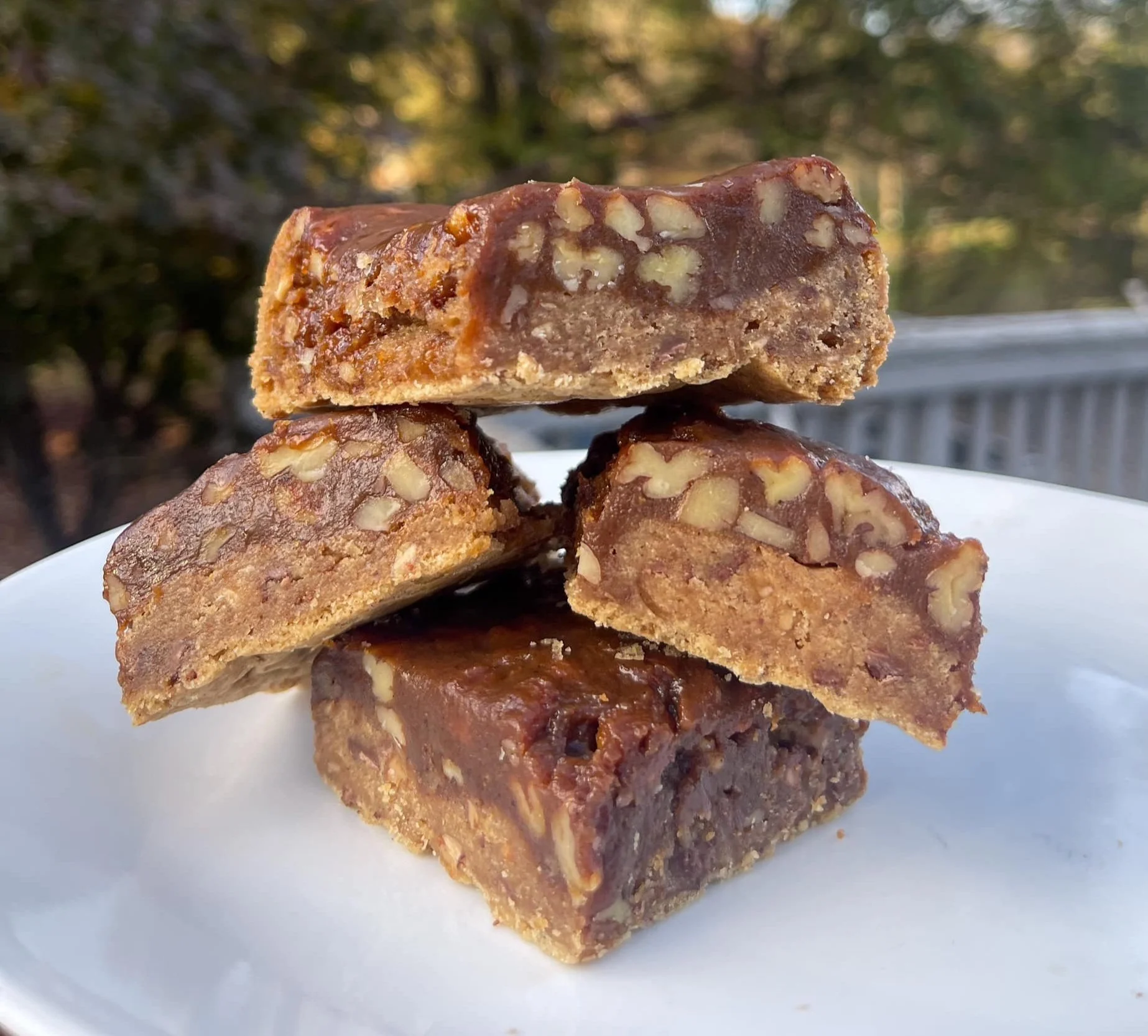 Upside Down Pecan Pie Cinnamon Cookie Bars