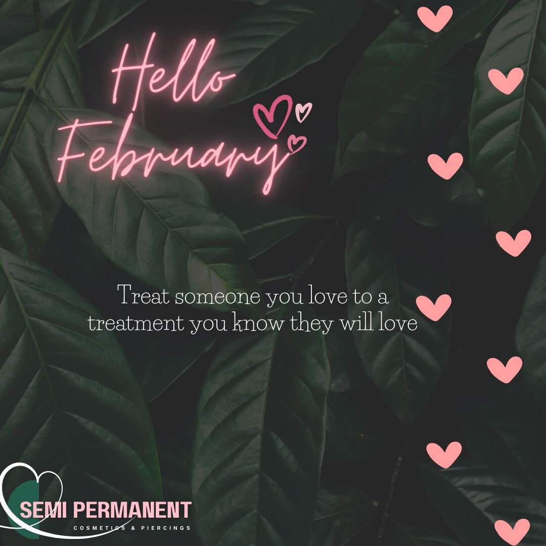𝓗𝓮𝓵𝓵𝓸 𝓕𝓮𝓫𝓻𝓾𝓪𝓻𝔂

We LOVE February 🥰

Spread the love this February and be kind 

Vouchers are available to purchase at the salon

 #February #valentines #valentinesgift #valentines2024 #giftvouchers #treatsomeonespecial #cardiffbeauty #c