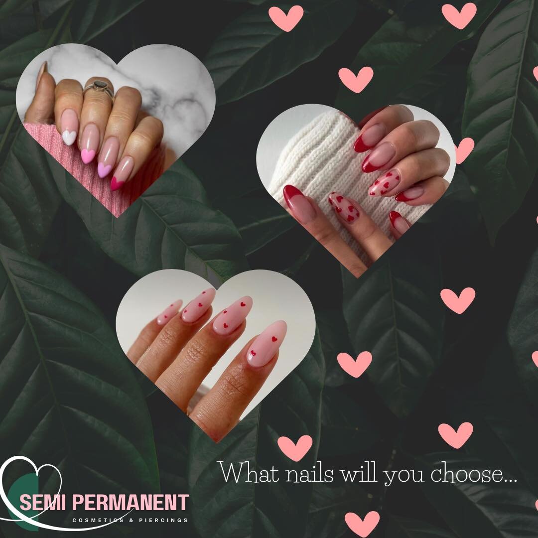L O V E 💗  N A I L S 

What Valentines nails will you choose&hellip; 

REMINDER: Jo is booked up 2/3 weeks in advance so please be  organised and book in to secure your slot. 
We don&rsquo;t keep slots for walk-ins 

#nails #nailsnailsnails #nailsar