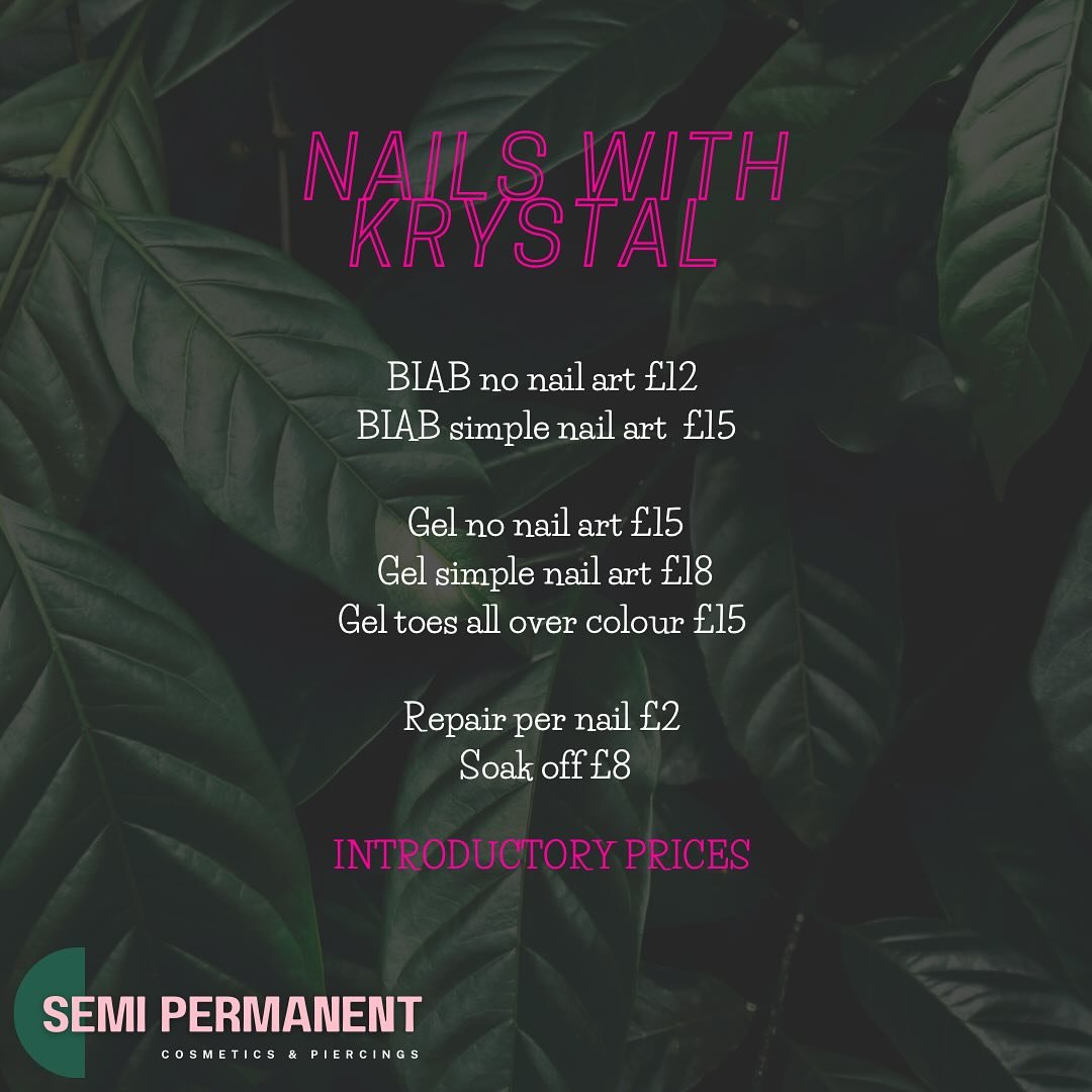 Krystal is going to be taking bookings soon for Nails. 
You will be able to book in from Monday 9th 👏🏼👏🏼
She will be doing BIAB and Gel 🩷 

#nails #newnailtech #cardiffnails #discountnails #biab #gel