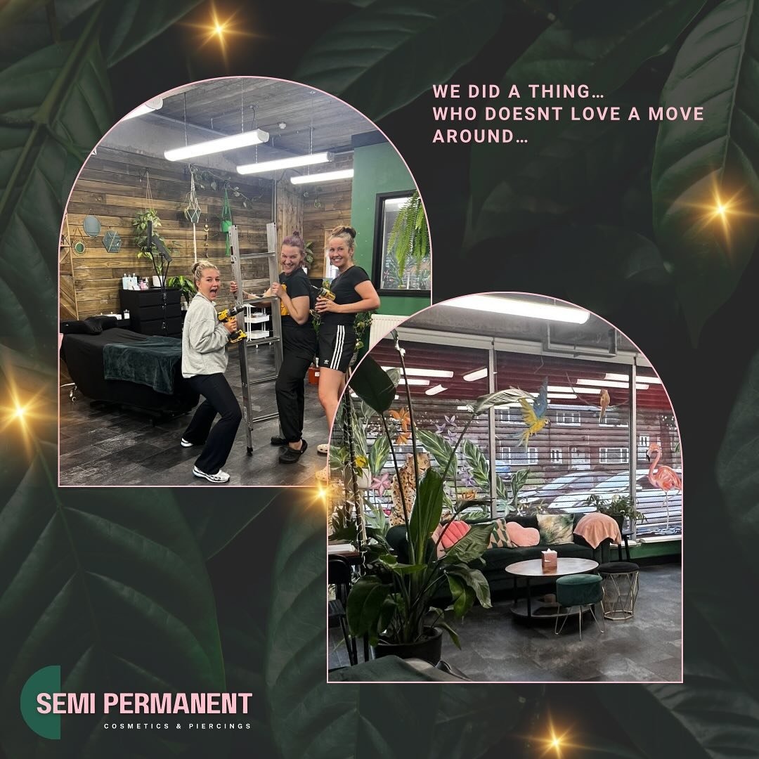 We did a thing&hellip;. 

We changed the salon around to fit in Krystal&rsquo;s Nail desk 💚 Krystal is offering BIAB at a heavily discounted price, 
be quick💥 
The sofa is now in the window and Kayleigh is tucked away for more privacy which is lush