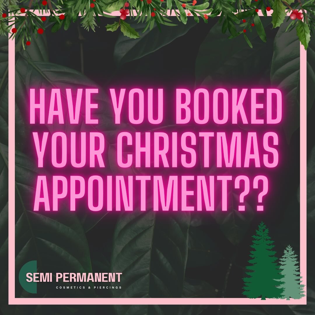 Our Christmas working hours have been added to our booking system, and it&rsquo;s filling up so fast already. 

Jo has opened up every Saturday in December and most Wednesdays as an extra. So get booked in asap to save disappointment. 

Krystal is wo
