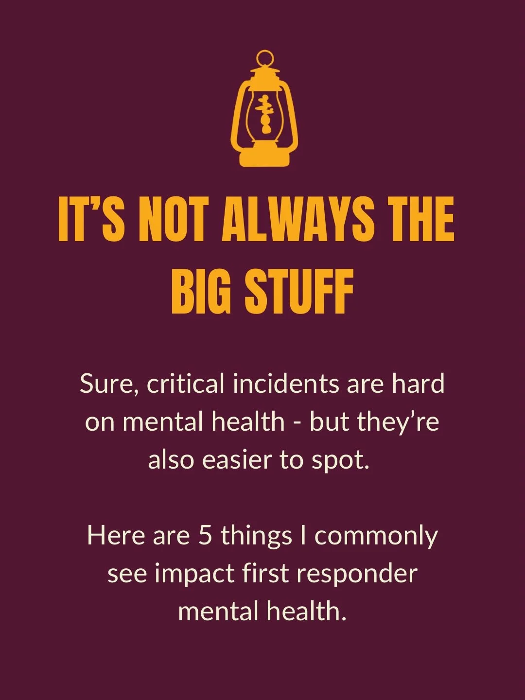 If you feel the impact of any of these - you aren&rsquo;t alone. It isn&rsquo;t always the big, crazy incidents that wear us down, it&rsquo;s these slow drips.

If you&rsquo;re feeling the impact, you aren&rsquo;t weak or broken, you&rsquo;re human.