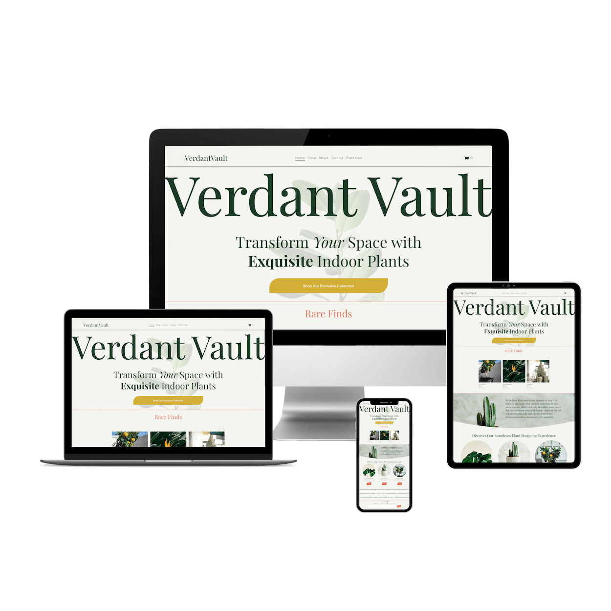 Verdant Vault Squarespace 7.1 Template