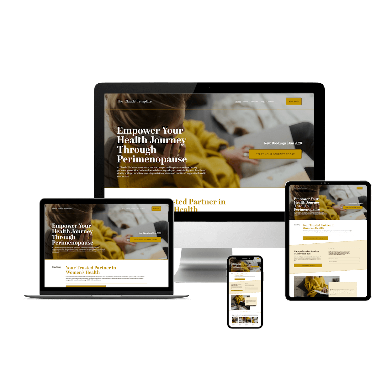Claude Squarespace 7.1 Template