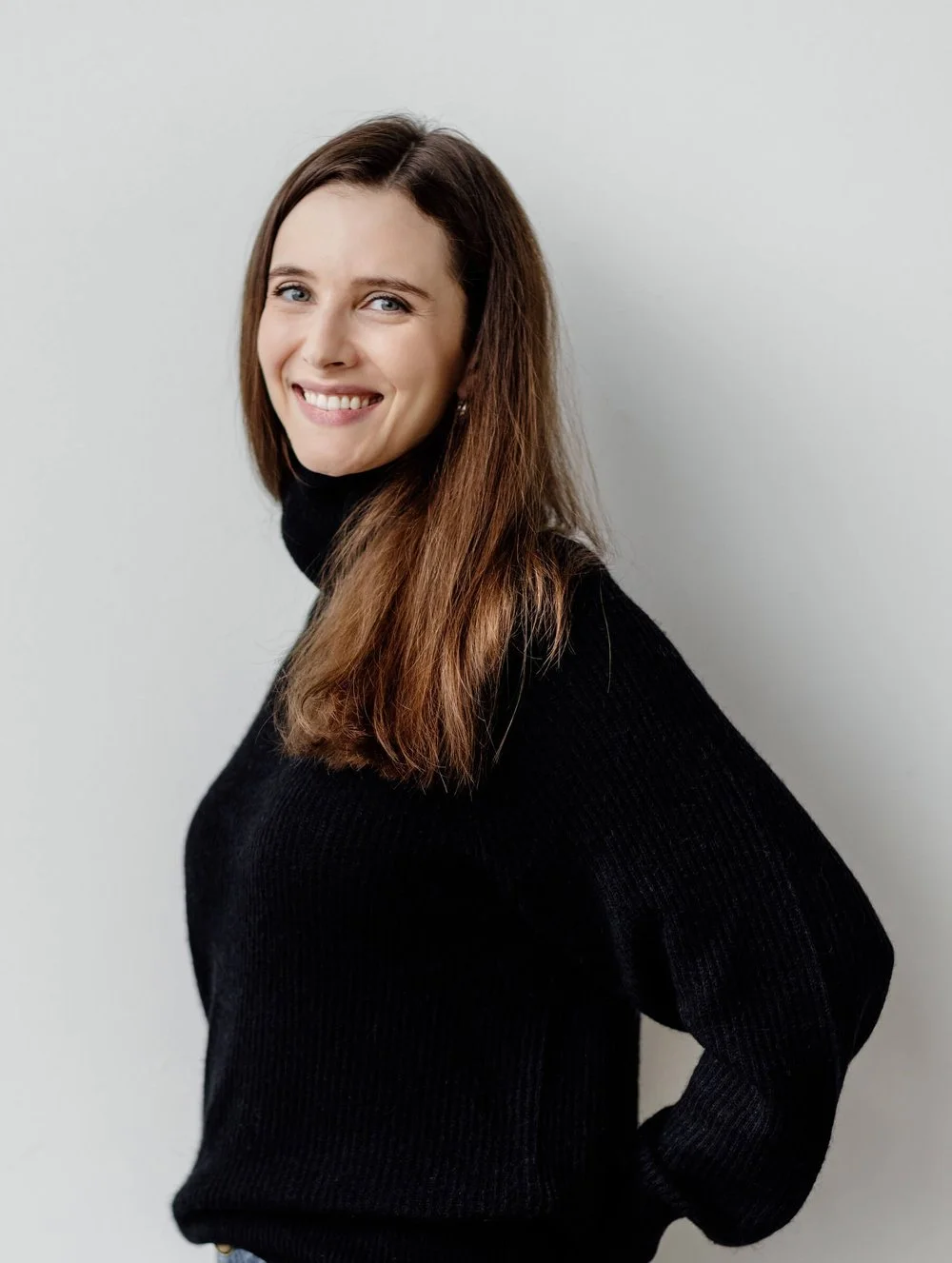 image of a woman smiling at camera