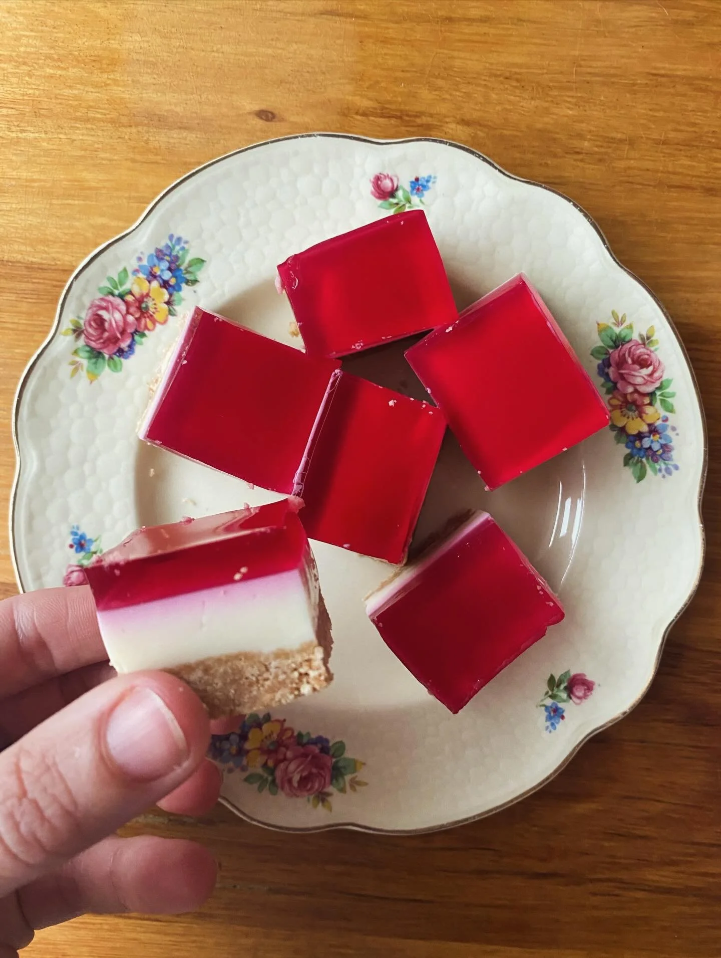 Sometimes we have healthy, nourishing snacks for lunch boxes. And sometimes we have Nan&rsquo;s nostalgic jelly slice. The last week or so have felt like a lot and everyone is a bit wobbly, so jelly slice it is! (Or mini trampolines, as one kiddo exc