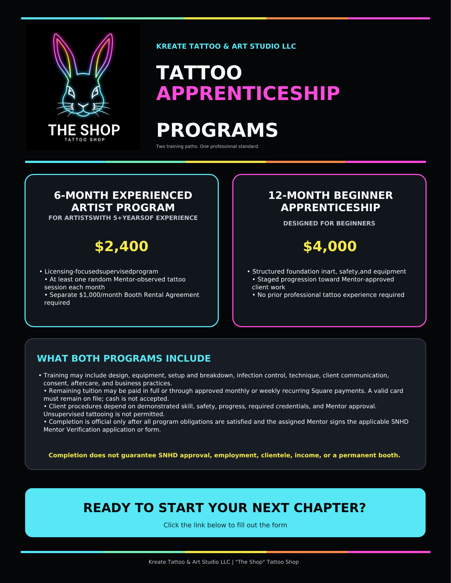 Apprenticeship Program Flyer