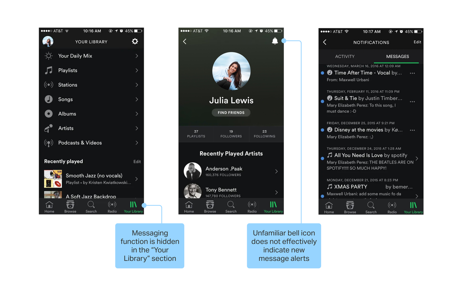 Spotify: Add a feature — Molly Helmer portfolio