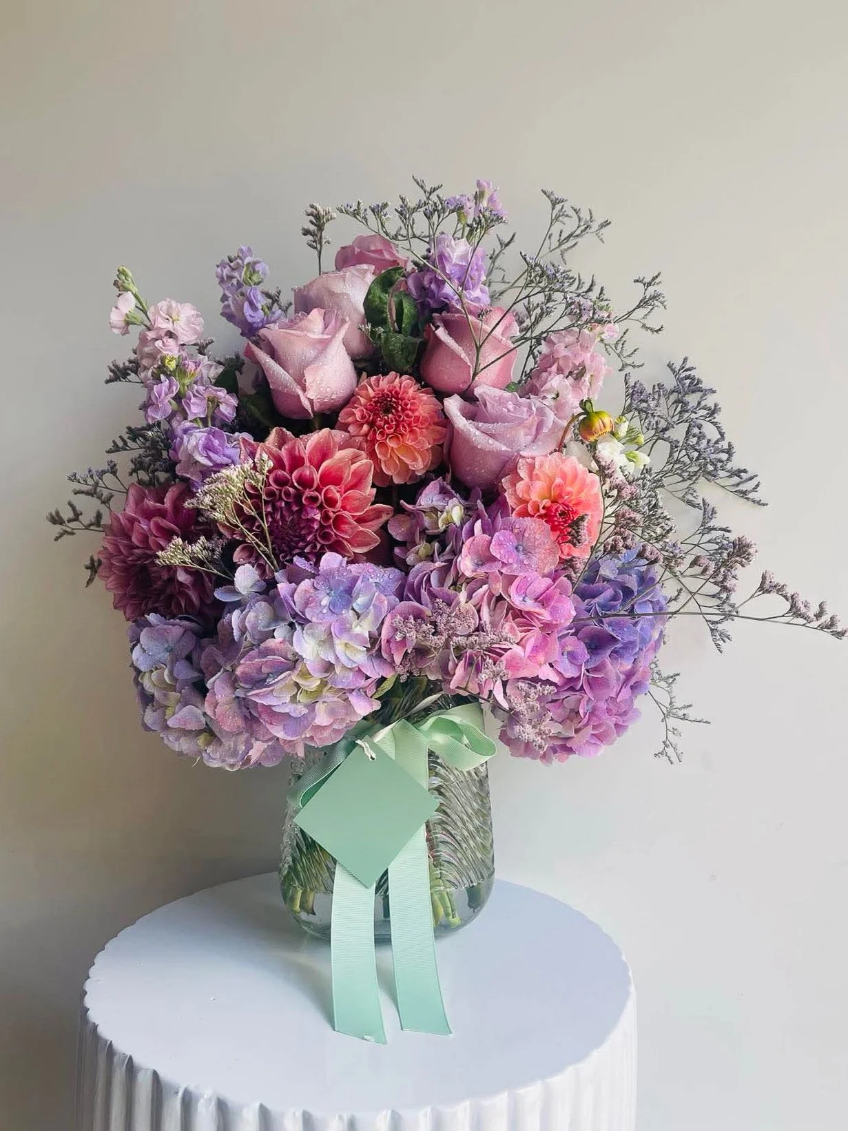 Mothers day pastel flower arrangement florist Bacchus Marsh