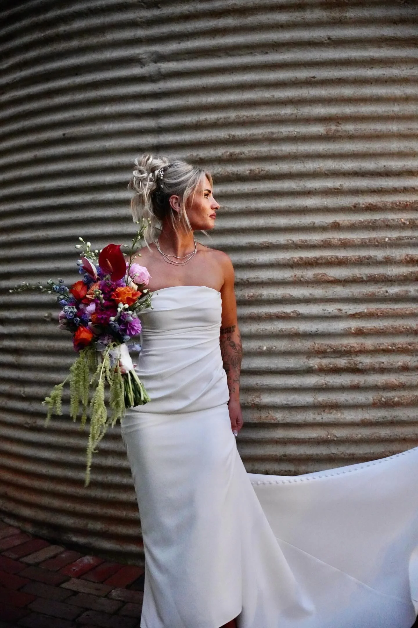 Colourful Wedding bouquet Warrawong Weddings 