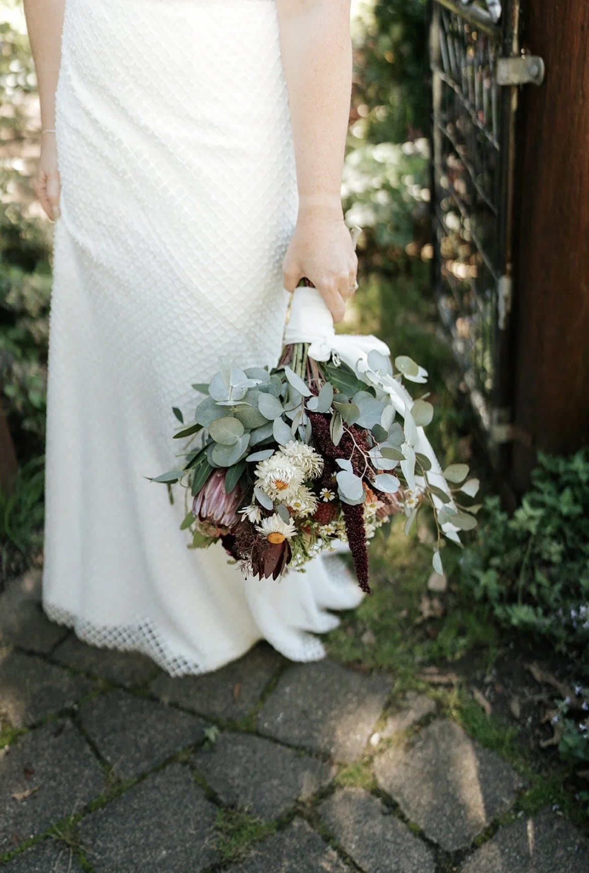 Native flower wedding bouquet