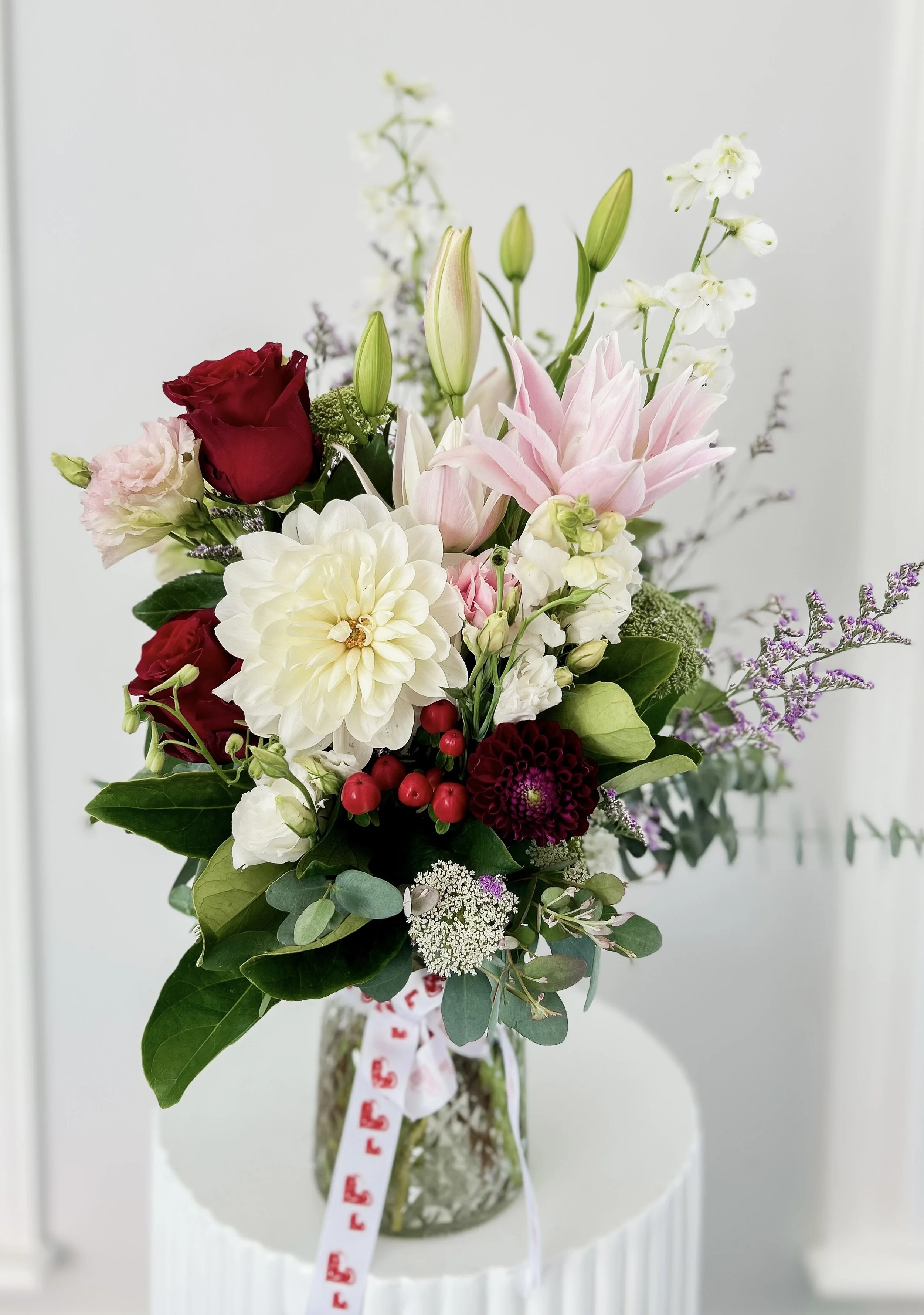 Valentine's Day flower jar delivered to Melton .jpeg