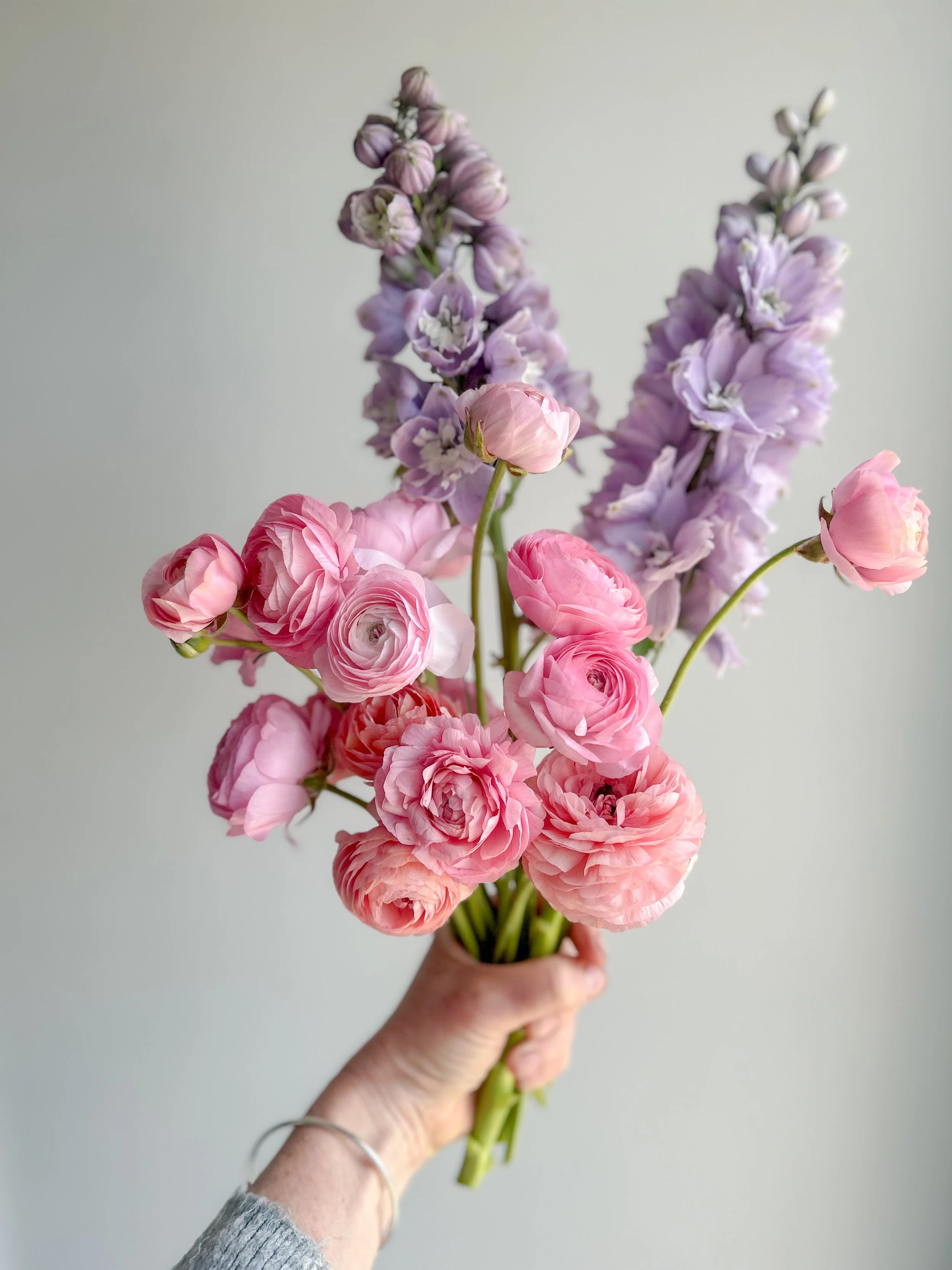 Delphinium & Ranunculus