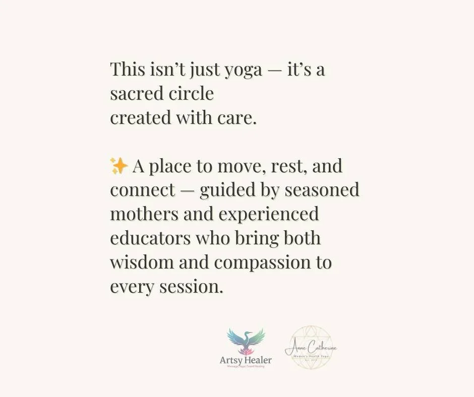 Pregnancy isn&rsquo;t something to rush through &mdash; or do alone.

The Sacred Prenatal Women&rsquo;s Circle is an intentionally held, trauma-informed space for pregnant people who want more than a quick yoga class and a fast exit. This is where mo