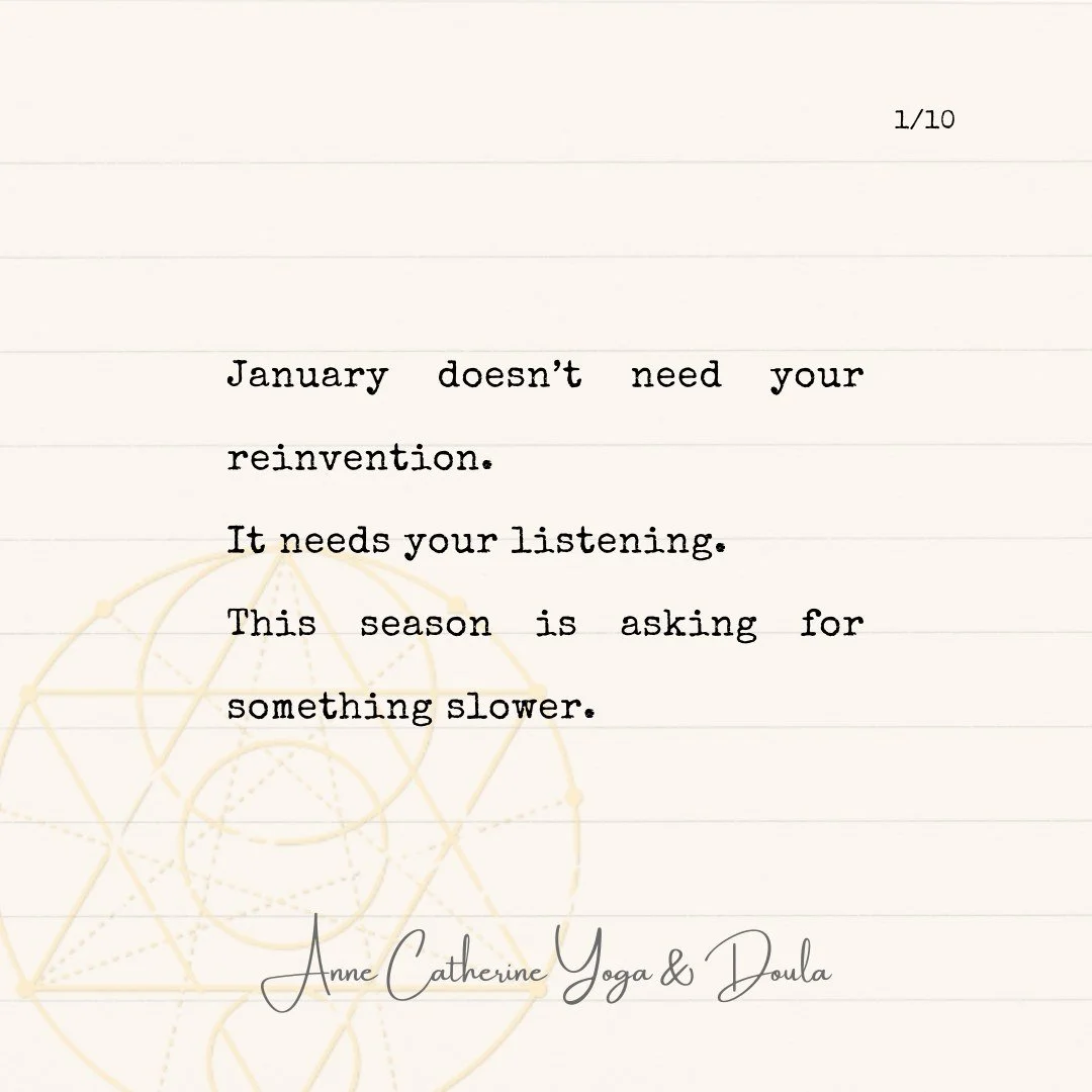 January doesn&rsquo;t require a better version of you.
It requires honesty about what your body and nervous system need right now.

Winter is not a problem to solve.
It&rsquo;s a season to move with.

If you&rsquo;re feeling tired, unfocused, or resi