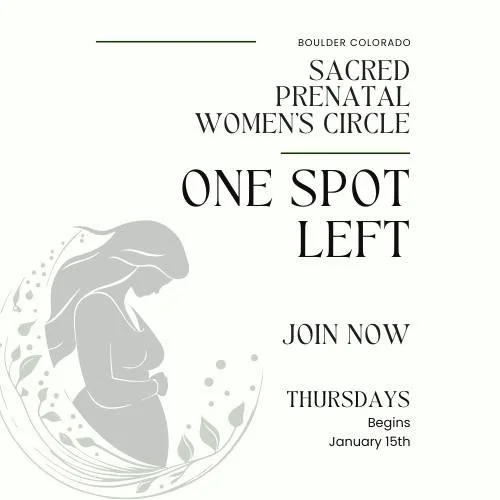 ✨ A spot has opened! ✨
LIfe happens. We had a space open up for our upcoming circle. 
Perhaps this is the universe calling YOU to join?

The Sacred Prenatal Women&rsquo;s Circle begins January 15 and meets for six weeks as a closed, intimate group.
T