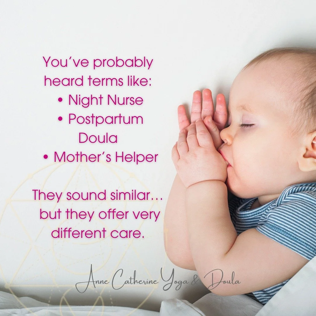 Not all postpartum support is created equal.

And this matters more than most people realize.

A night nurse might help you sleep.
A mother&rsquo;s helper might lighten the load.

But a postpartum doula is there to support you&mdash;
your recovery, y
