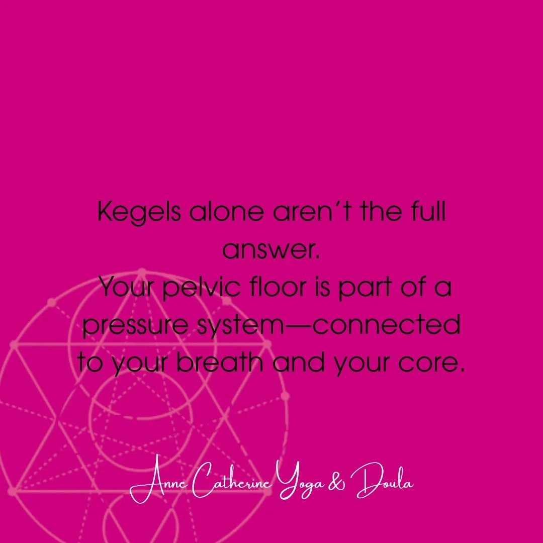 Kegels alone aren&rsquo;t the full answer.
Your pelvic floor is part of a pressure system&mdash;connected to your breath and your core.

Caption:
If you&rsquo;ve been told to &ldquo;just do Kegels&rdquo;&hellip;
you&rsquo;re not wrong&mdash;but you&r