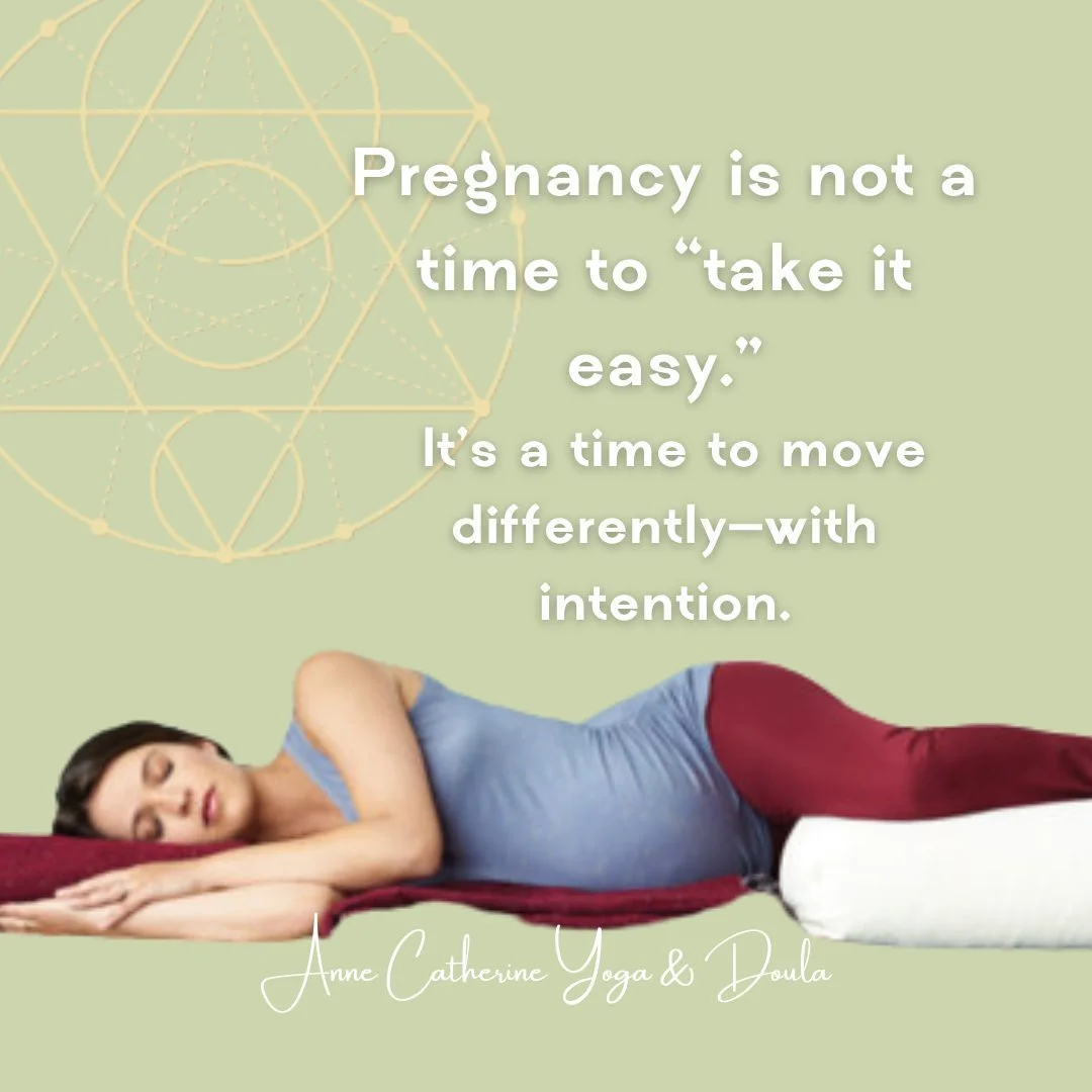 Rest matters. Deeply.

But so does how you move.

The right kind of movement:
&bull; supports baby&rsquo;s positioning
&bull; reduces pain
&bull; prepares your body for birth
&bull; makes postpartum recovery smoother

✨ It&rsquo;s not about doing les