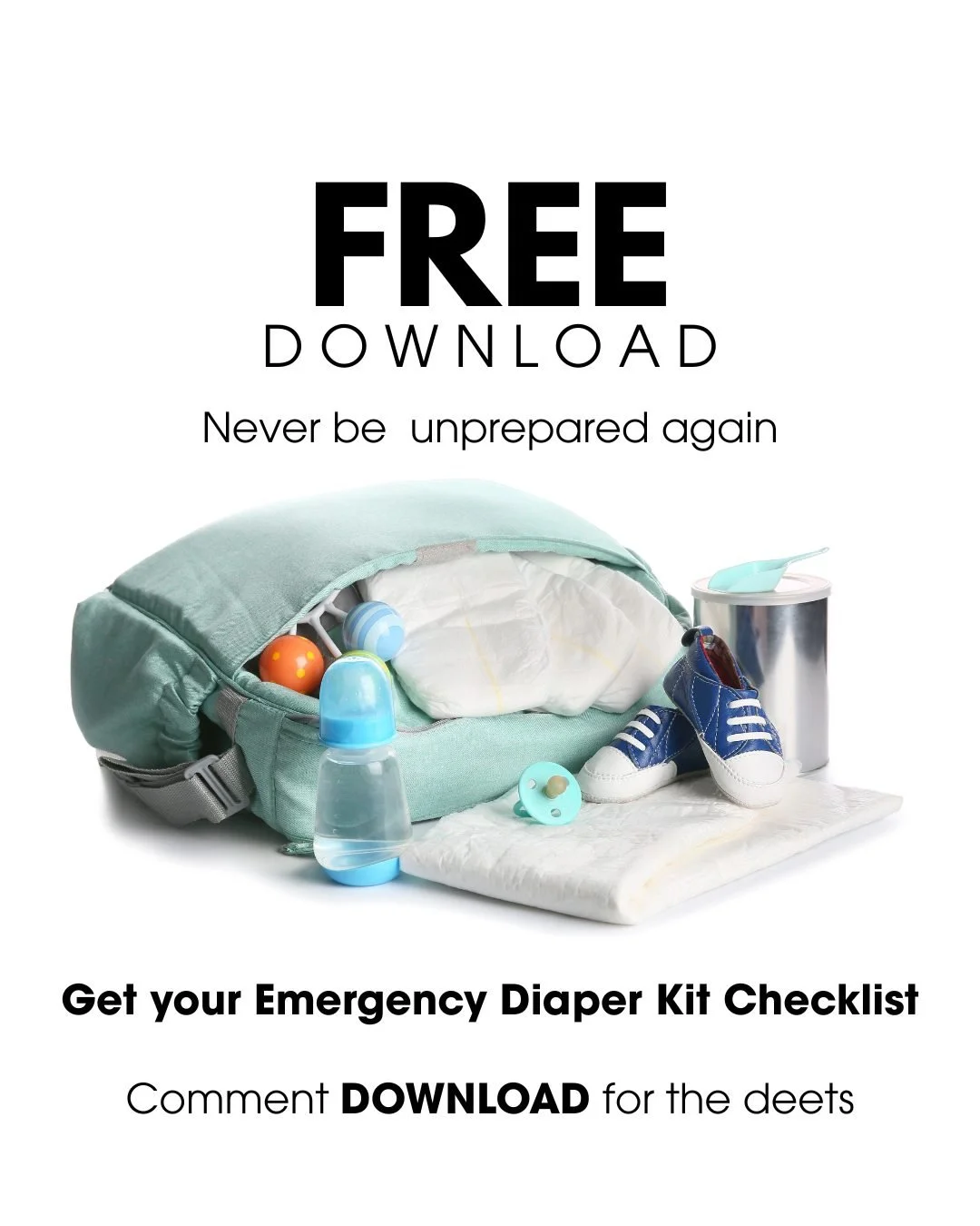 No one tells you how stressful it is
to leave the house with a baby&hellip;
and realize you forgot something 😅

A diaper.
Wipes.
A backup outfit.

And suddenly a simple outing feels overwhelming.

So I made something to help.

A simple Emergency Dia