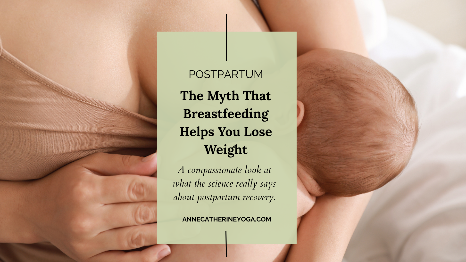The Myth That Breastfeeding Helps You Lose Weight