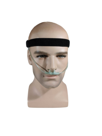 ADJUSTABLE BLACK CANNULA HEADBAND BY PUMPCASES