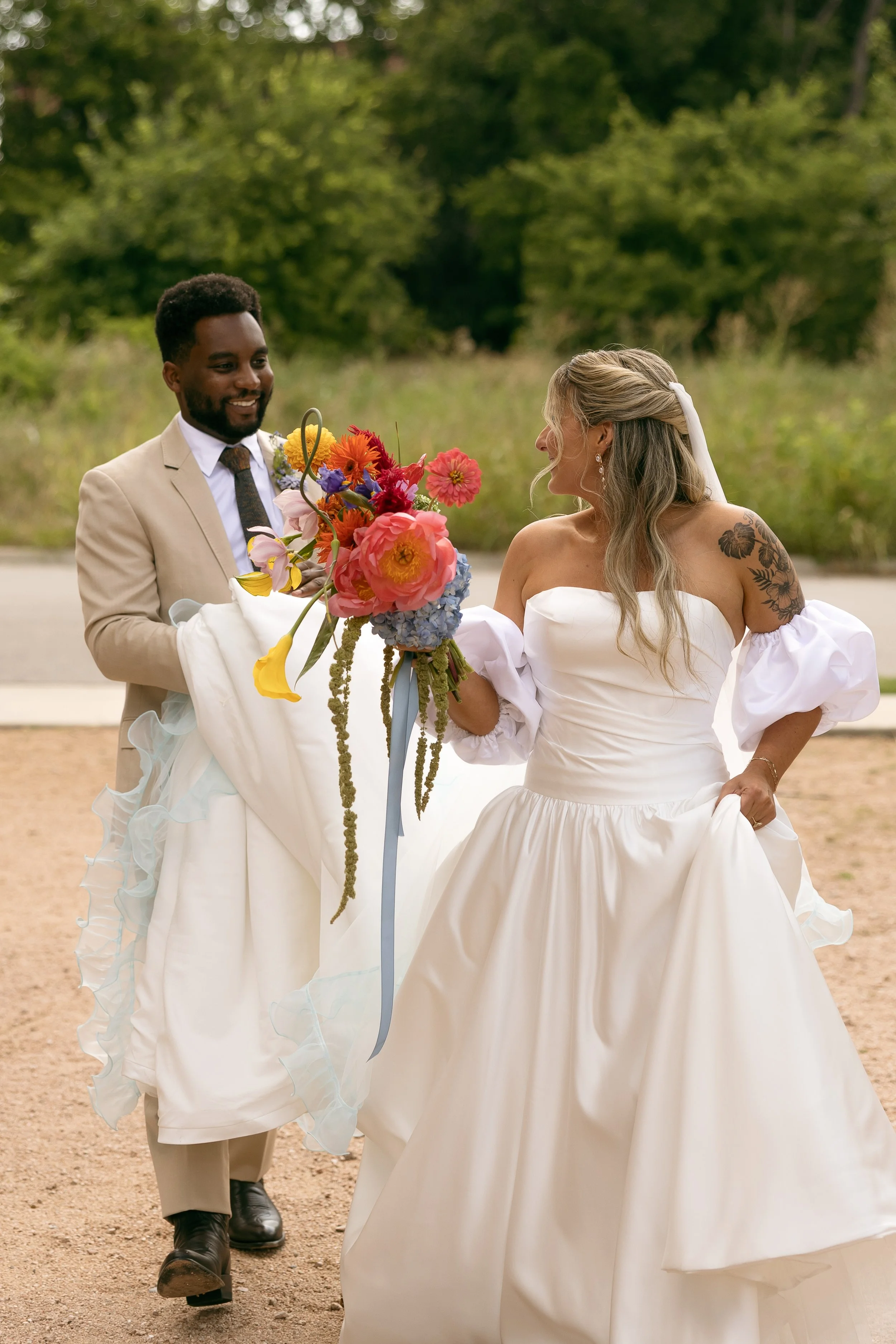 dallas wedding couple
