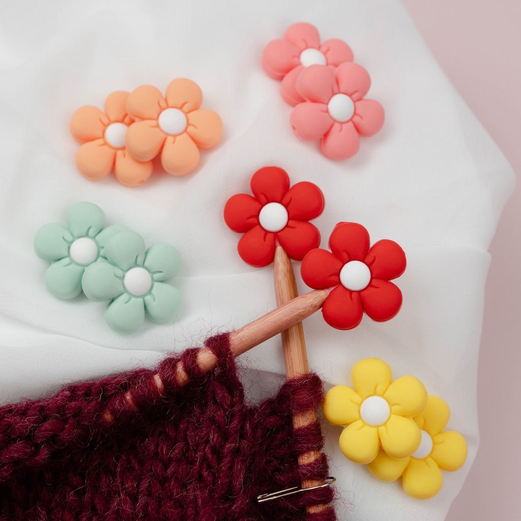 Don't forget to protect those needles! And protect your project from sliding off!