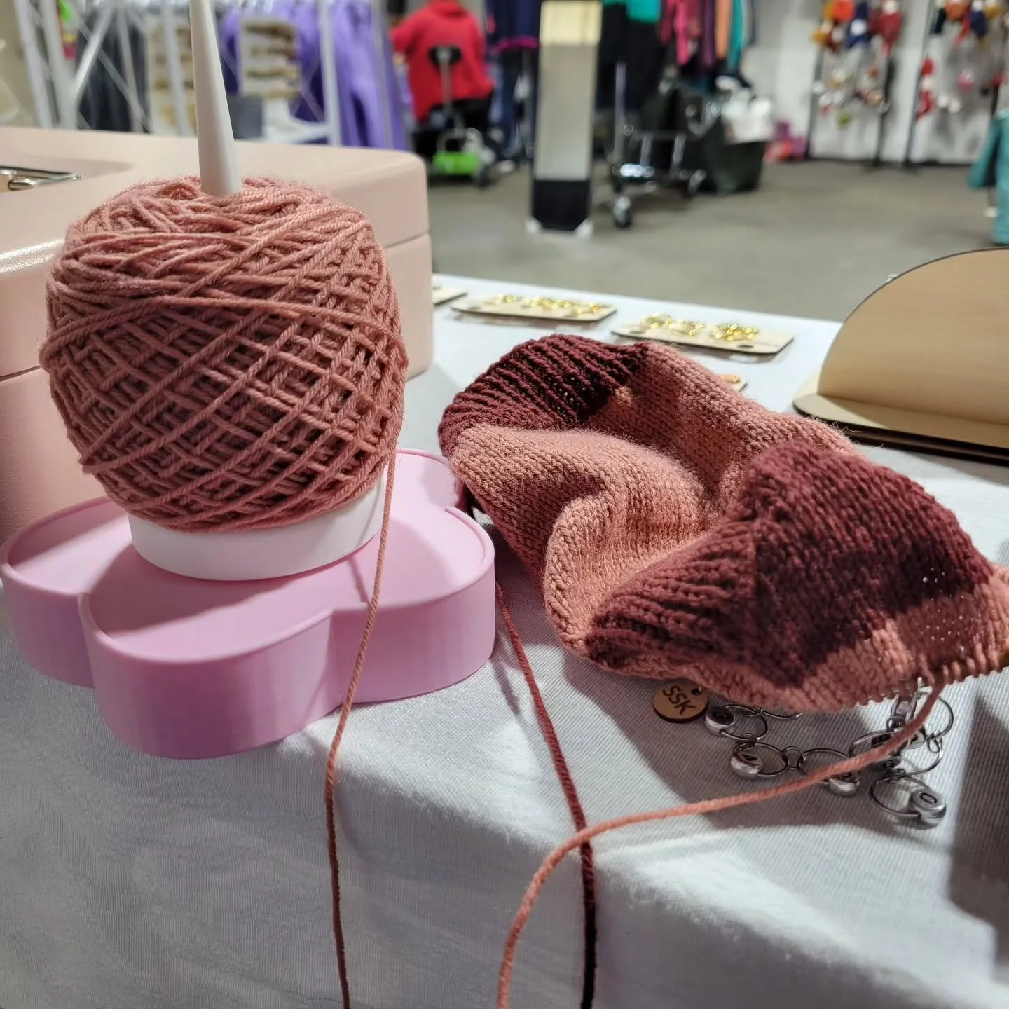 All set up at ADK Wool and Arts! Our first show of the season and we couldn't be more excited! Find us Next Weekend at the WNY Fiber Arts Festival at the Classic Rink in East Aurora, NY 😁