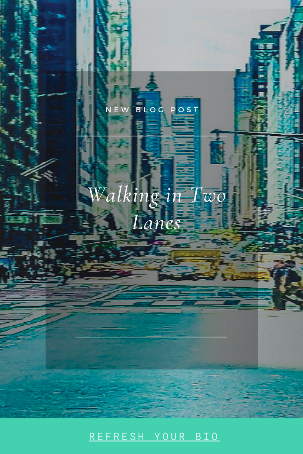 Walking in Two Lanes