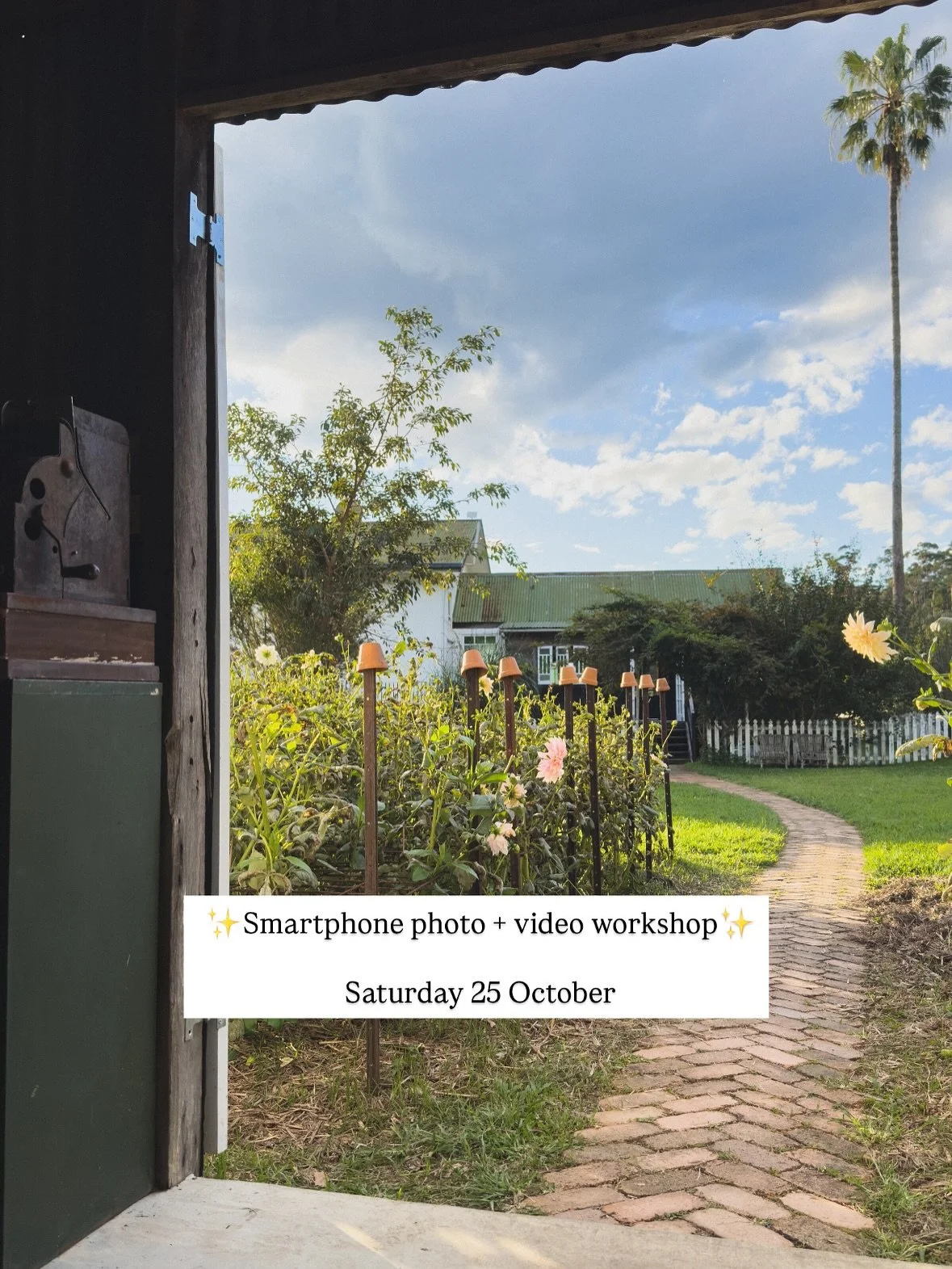 ✨Smartphone workshop &ndash; 25 October✨

Tickets are now live for our full-day smartphone workshop hosted at Palmer and Gunn on their beautiful property in the Gold Coast hinterland.

Hannah regularly photographs for small business owners and unders