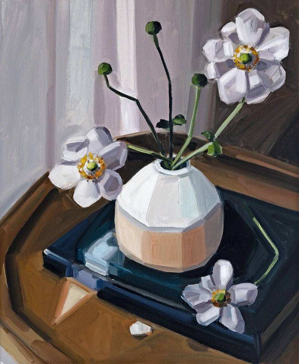 They say a garden will grow where you tend to it.

Over a year ago, from our two respective hilltops, @laurenjones_art and I plotted a collaboration of sorts. 

There was something spirited about these pure white petals framing a crown of pollen-dust